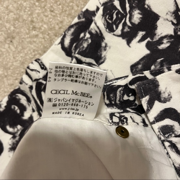 Cecil McBee Japanese Floral Skinny Jeans - Picture 2 of 9